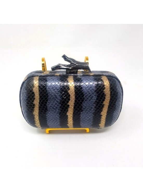 Diane Von Furstenberg Handbags - Diane Von Furstenberg Python Leather Clutch